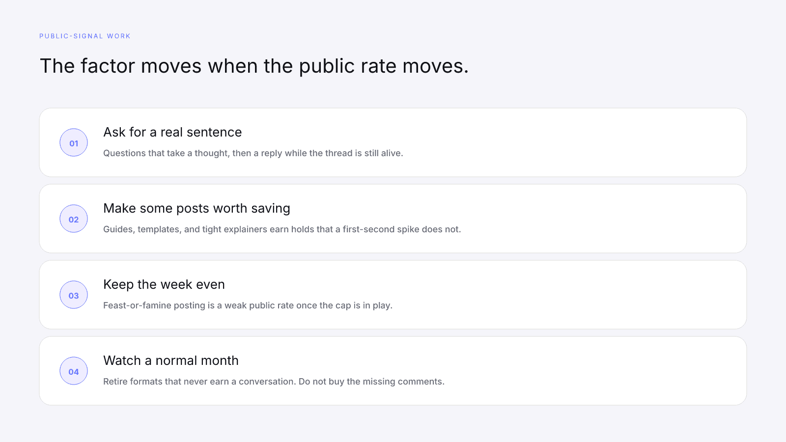 Ethical public-signal habits that can change the engagement rate InfScore can see